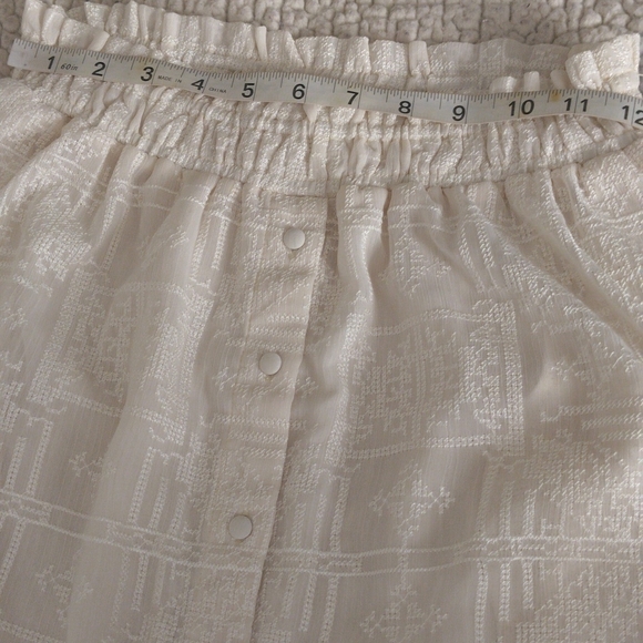Tularosa Medium Cream Needle Point Midi Skirt - Picture 8 of 17